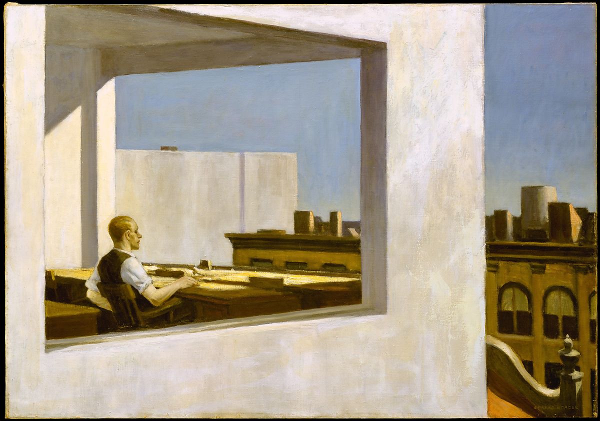 Edward Hopper - Office in a Small City, 1953